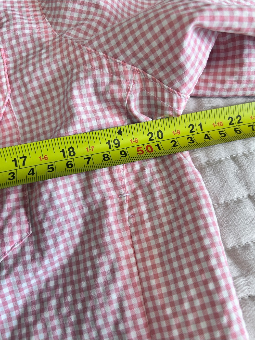 Wind River Women’s Large Pink Gingham Button-Up Shirt Mosquito No Fly Zone LS - Picture 9 of 12